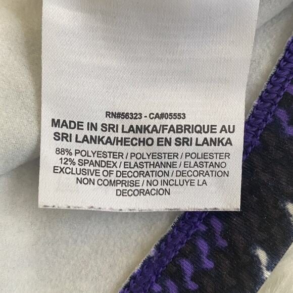 Nike Pro Hyperwarm Nordic Infinity Athletic Top Womens M Purple Funnel Neck - Picture 7 of 8